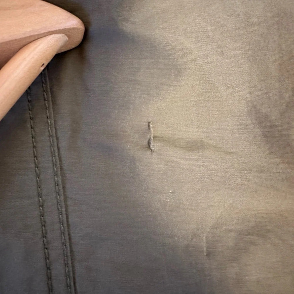 Eileen Fisher Jacket Women  M/L  Green Windbreaker Anorak Stowaway Lightweight - Picture 10 of 15